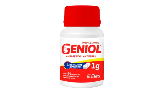 Geniol 1 g Paracetamol 1 g - caja del producto