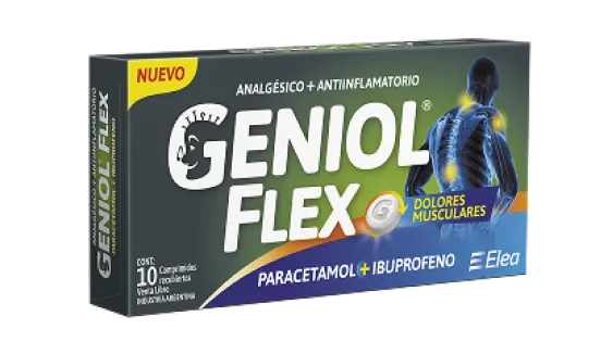 Geniol Flex Paracetamol 500 mg + Ibuprofeno 200 mg - caja del producto