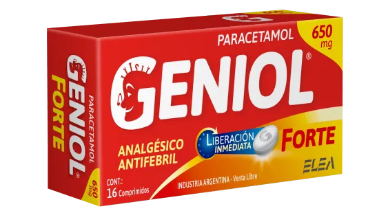 Geniol Forte Paracetamol 650 mg - caja del producto