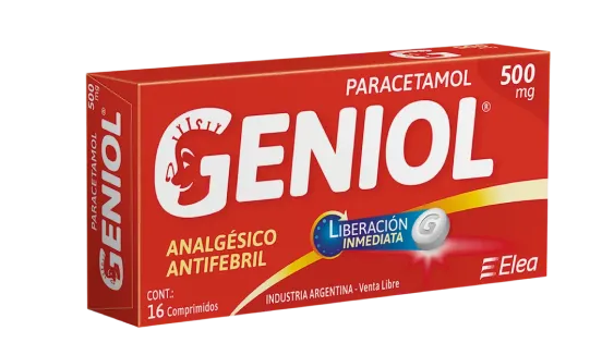 Geniol Paracetamol 500 mg - caja del producto