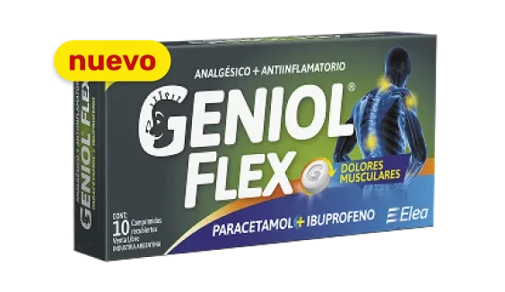 Geniol Flex Paracetamol 500 mg + Ibuprofeno 200 mg - caja del producto